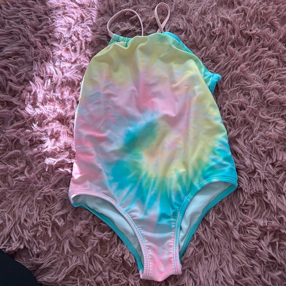 Kids Tie-Dye One Piece Swimsuit